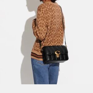 Black Leather Crossbody Bag